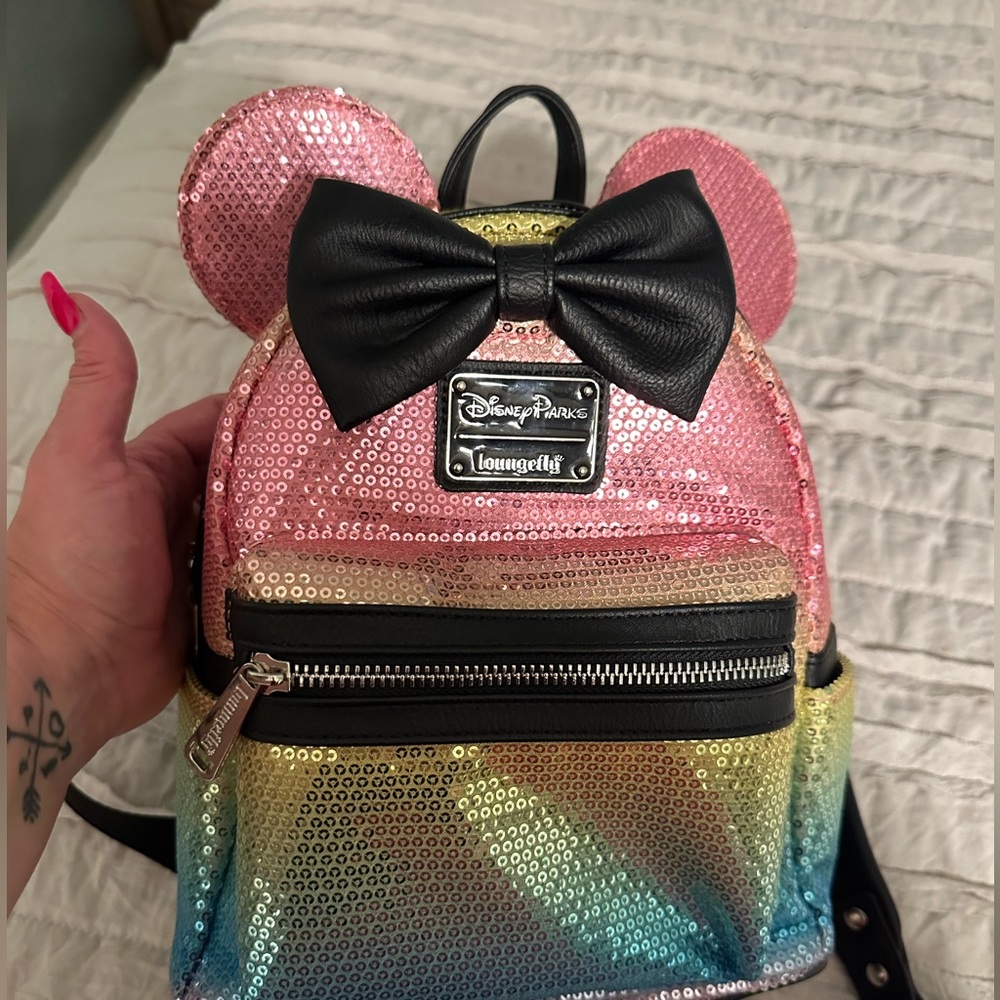 Disney Loungefly ombré sequin backpack